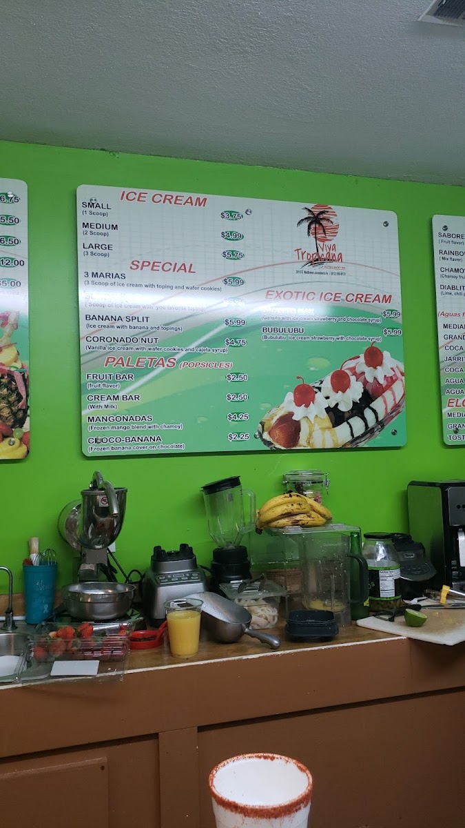 Viva Tropicana Photo Menu 2