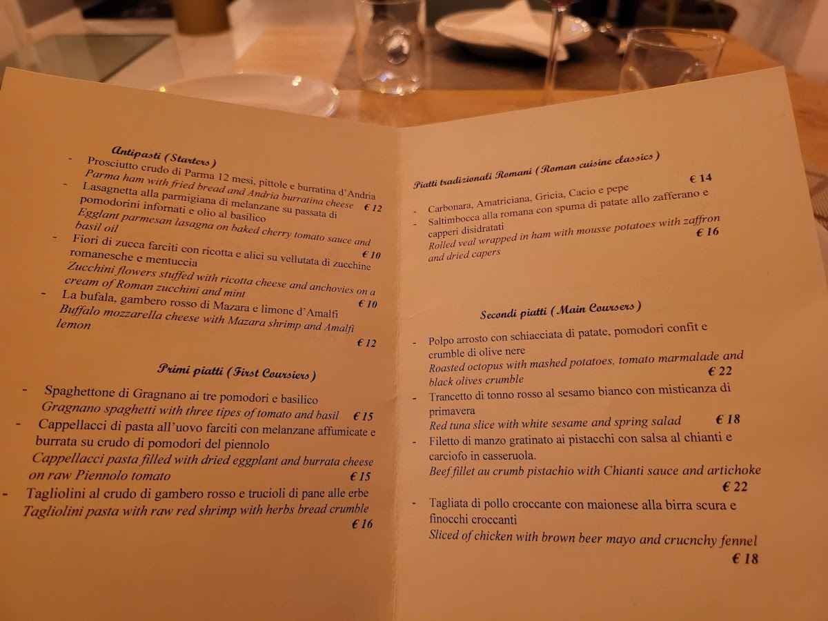 Mercure Roma Centro Termini Ristorante Photo Menu 1