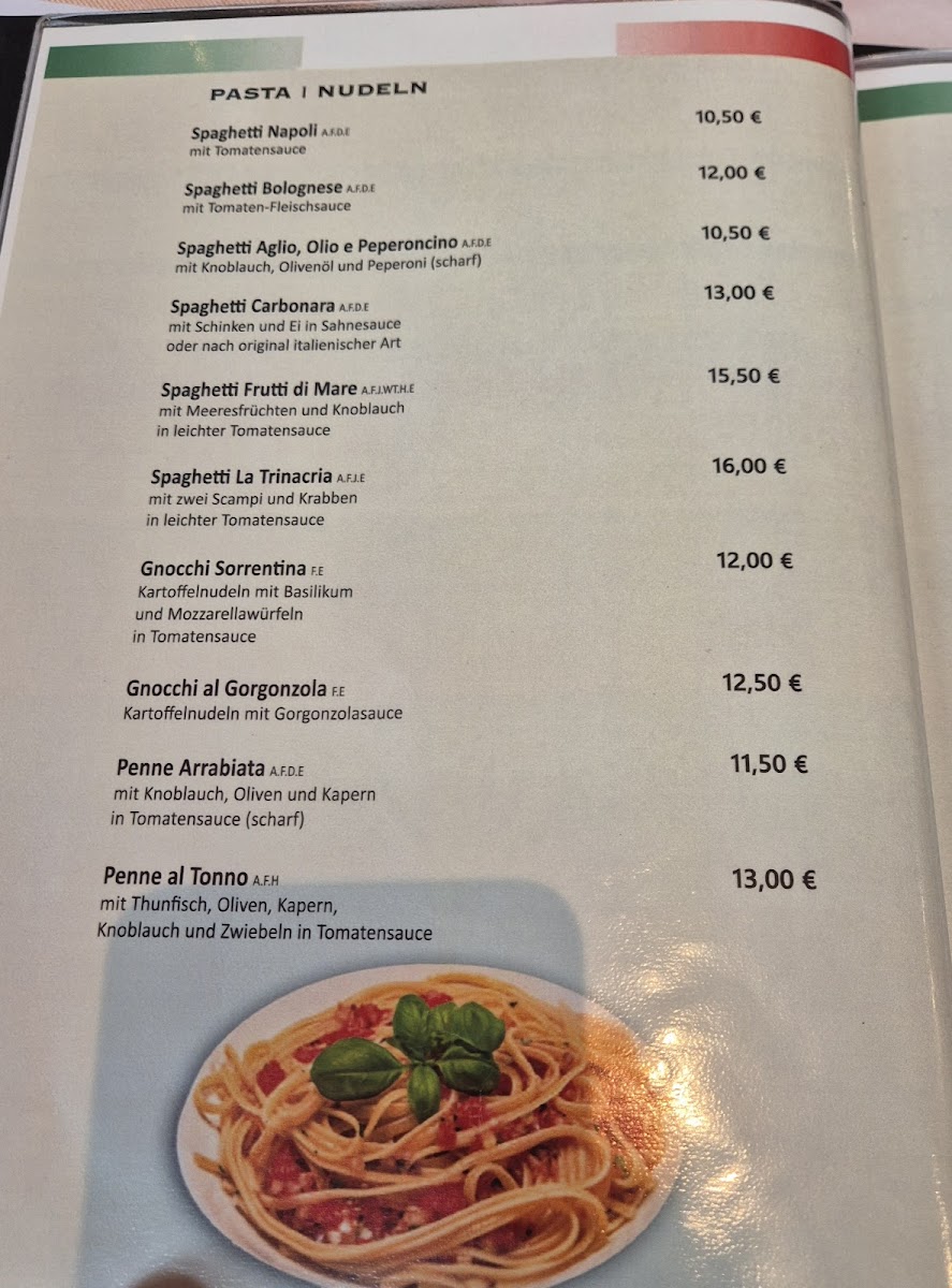 Trattoria la Trinacria Photo Menu 1