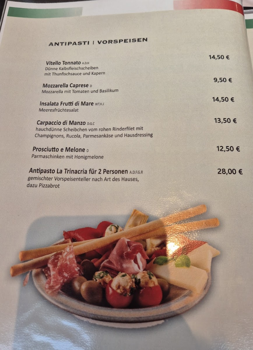 Trattoria la Trinacria Photo Menu 2