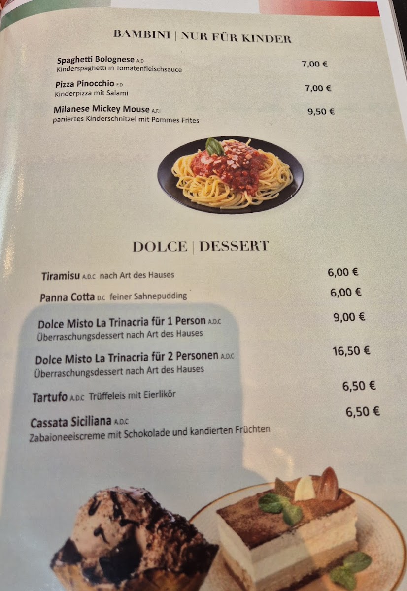 Trattoria la Trinacria Photo Menu 4