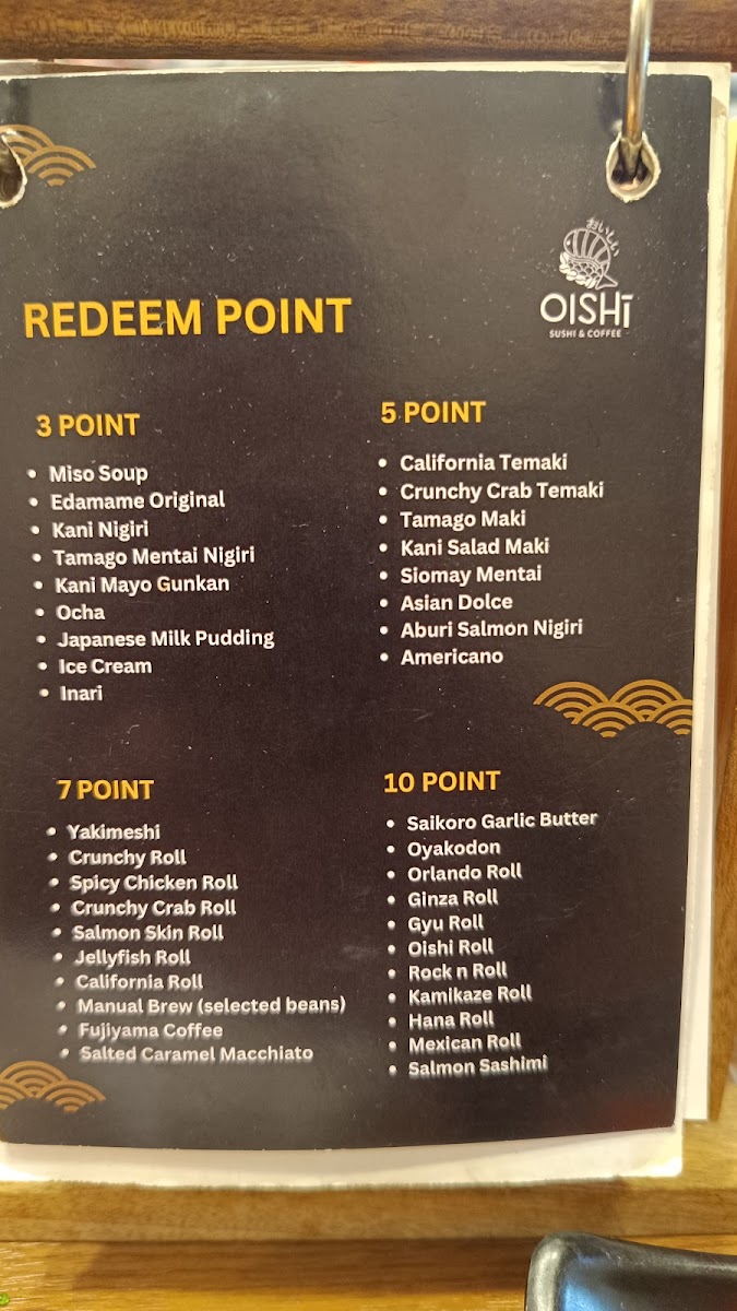 Oishi Sushi & Coffee Photo Menu 1