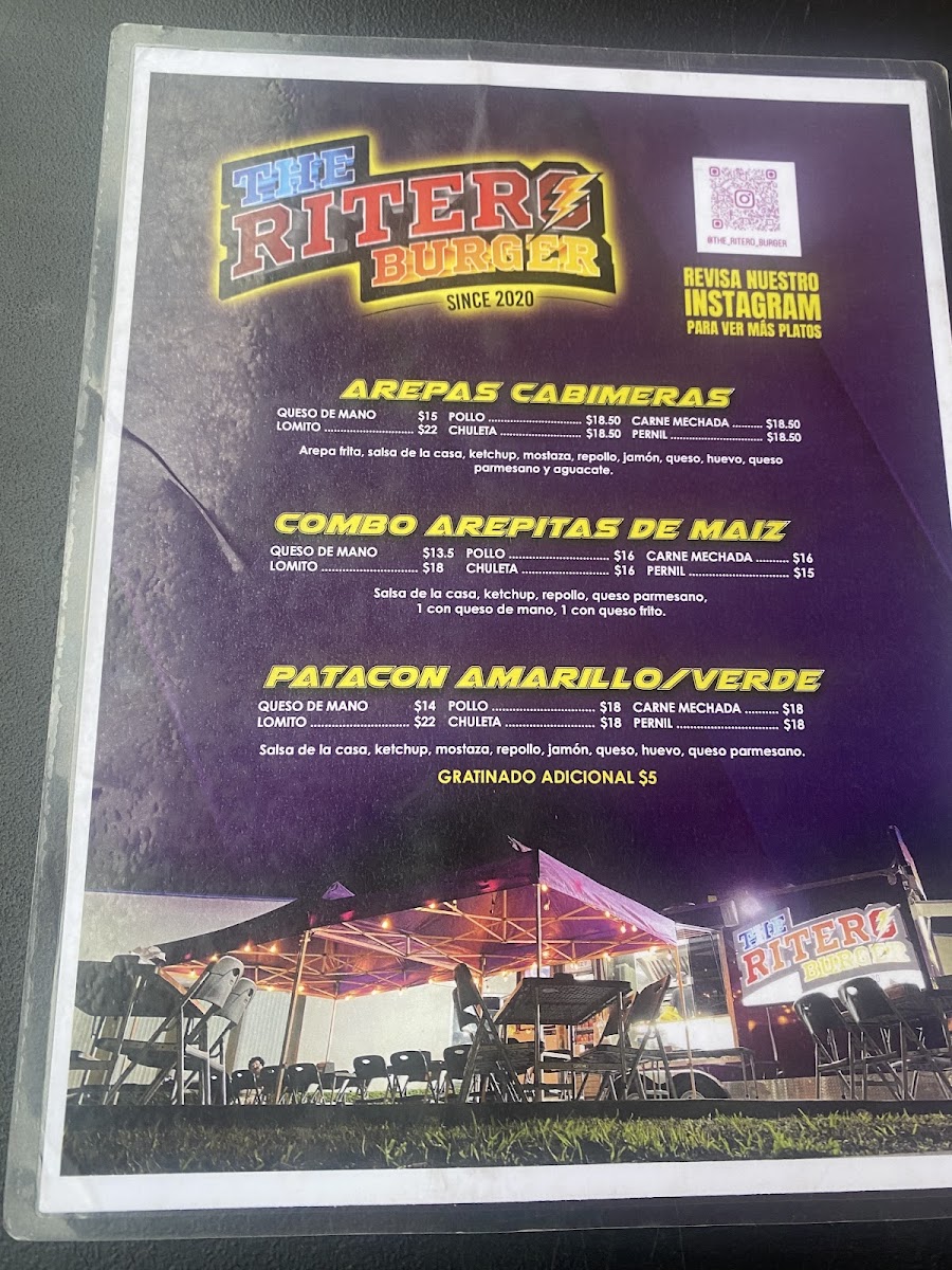 THE RITERO BURGER Photo Menu 9