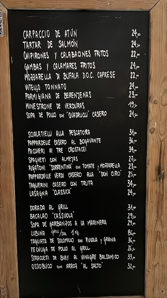 Restaurante Trattoria del Mar Photo Menu 1