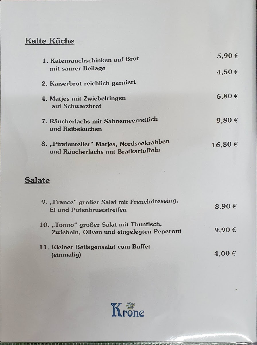 Restaurant Krone Ferienpark Photo Menu 8