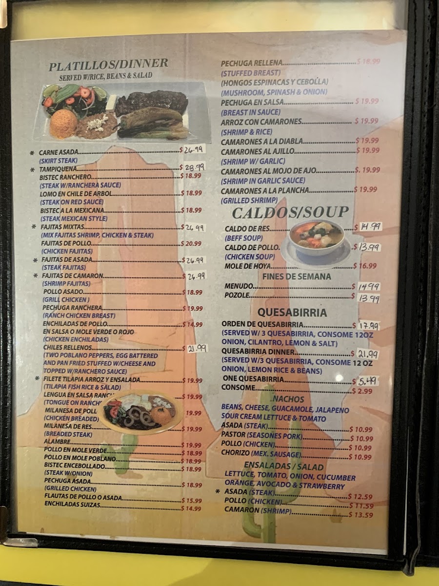 El Charro Mexican Food Photo Menu 3