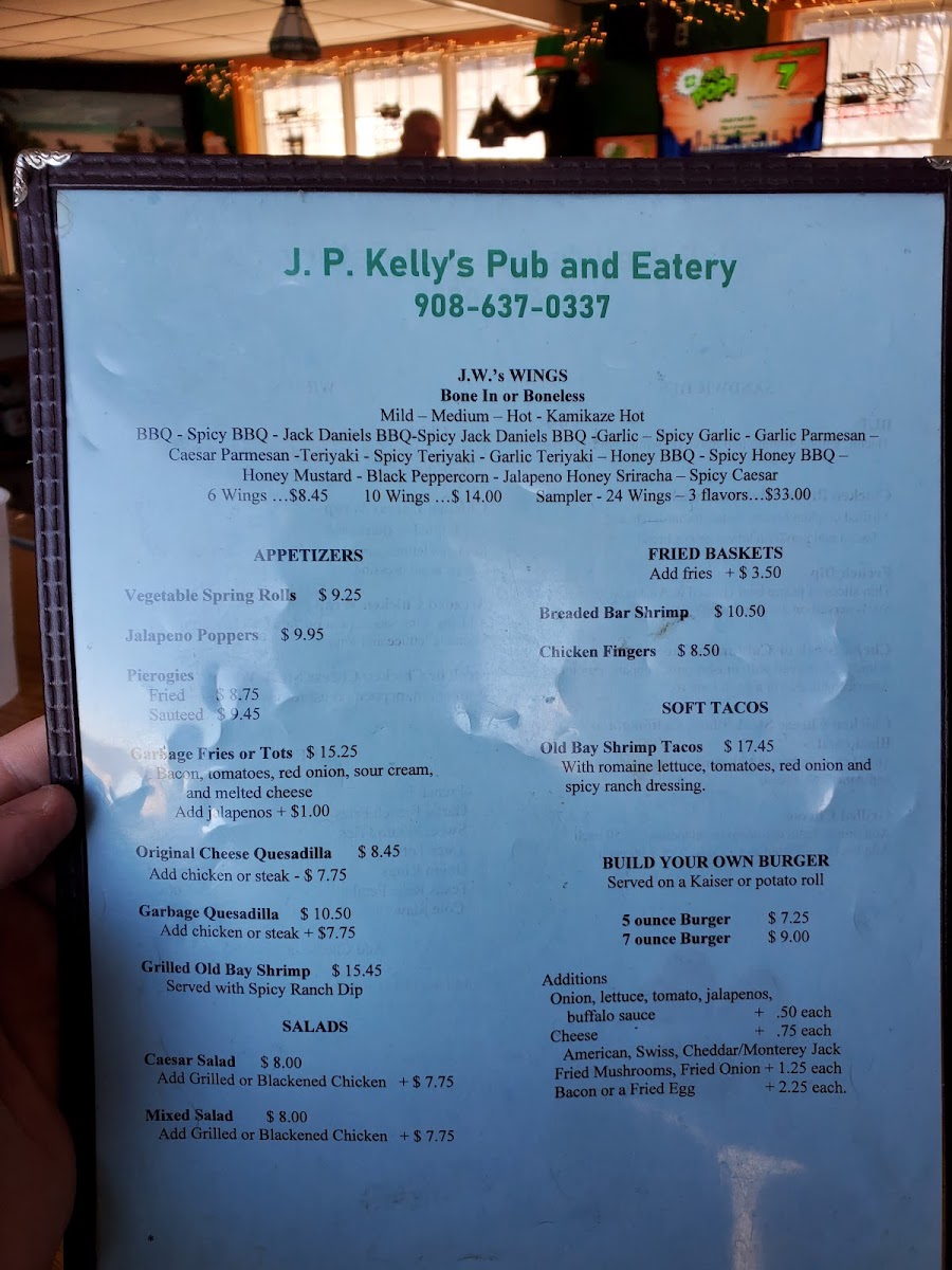 J.P. Kelly's Photo Menu 4