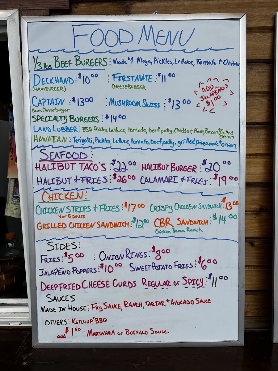 The Barn Door Eatery Photo Menu 1