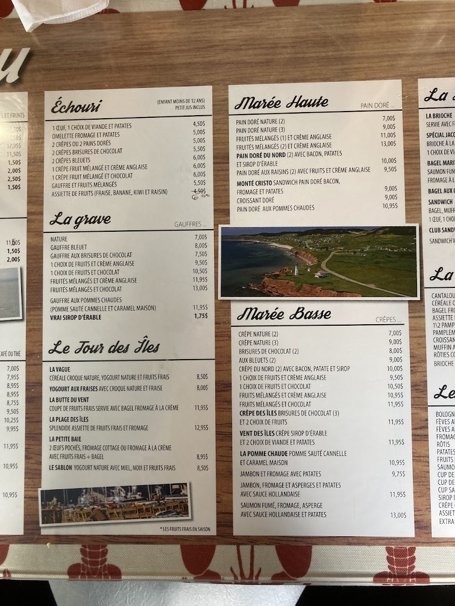 Chez Jacquie et France Photo Menu 4