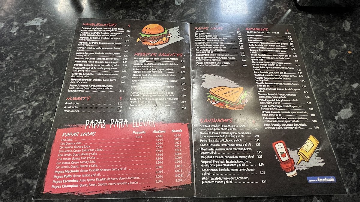 Hamburgueseria El Pilar Photo Menu 1