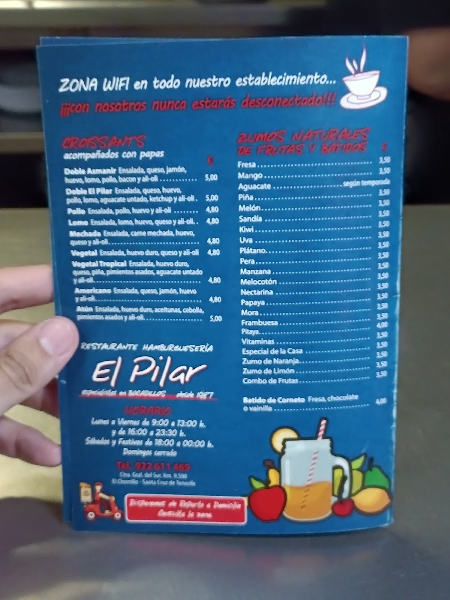 Hamburgueseria El Pilar Photo Menu 3