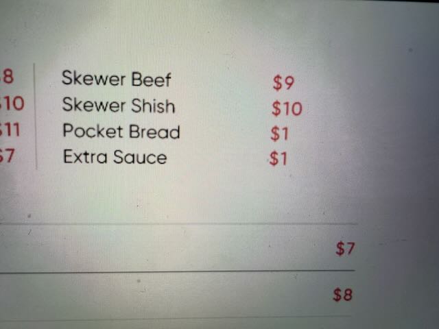 Kabab City Photo Menu 2