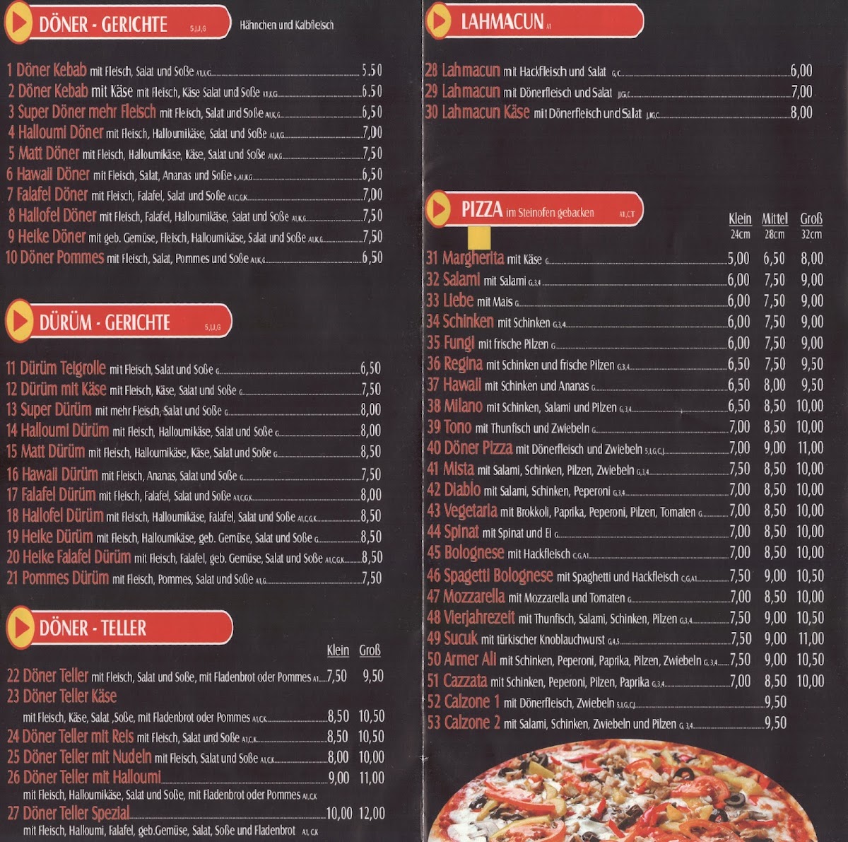 Armer Ali Döner-Pizza Photo Menu 2