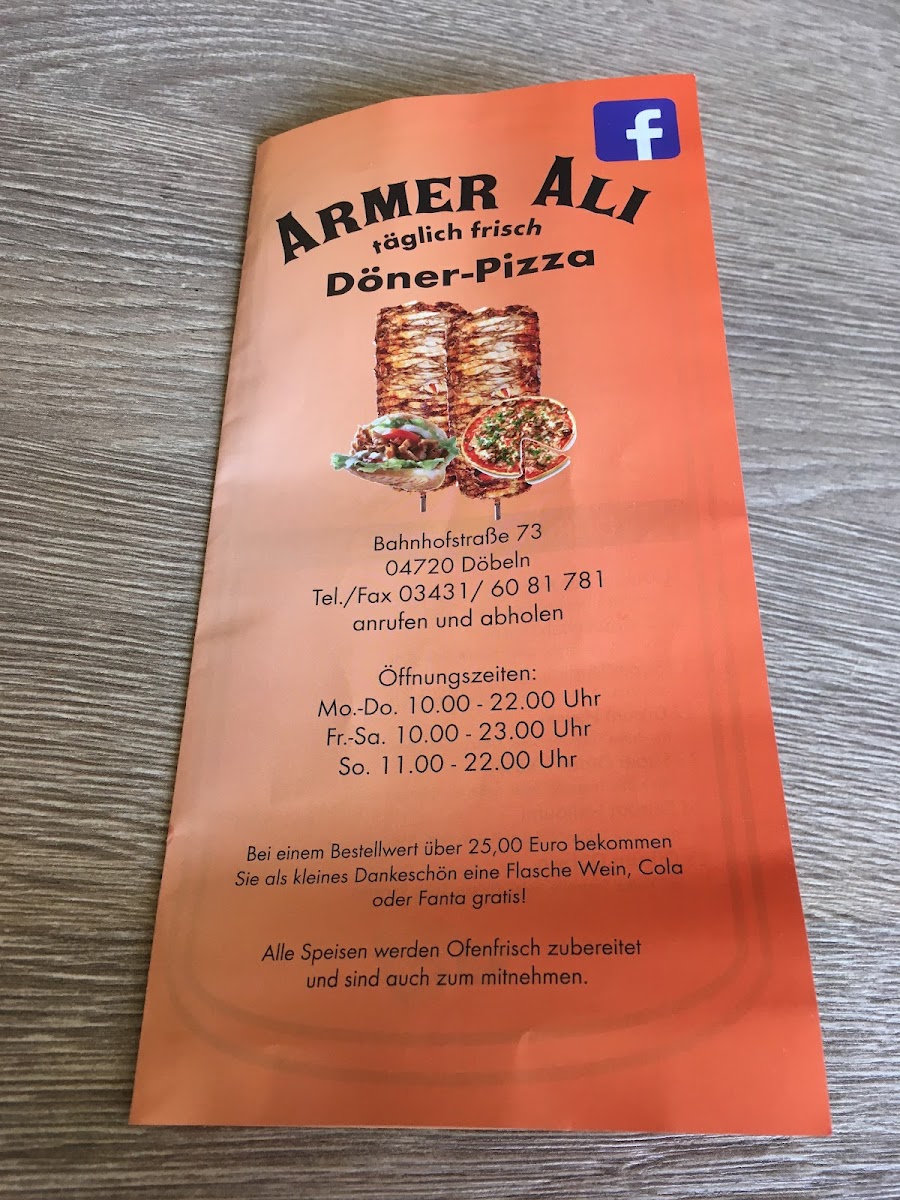 Armer Ali Döner-Pizza Photo Menu 8