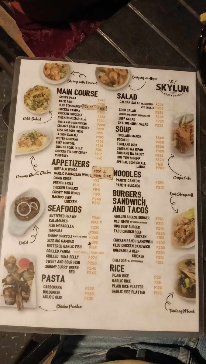 Skylun Restaurant Photo Menu 9