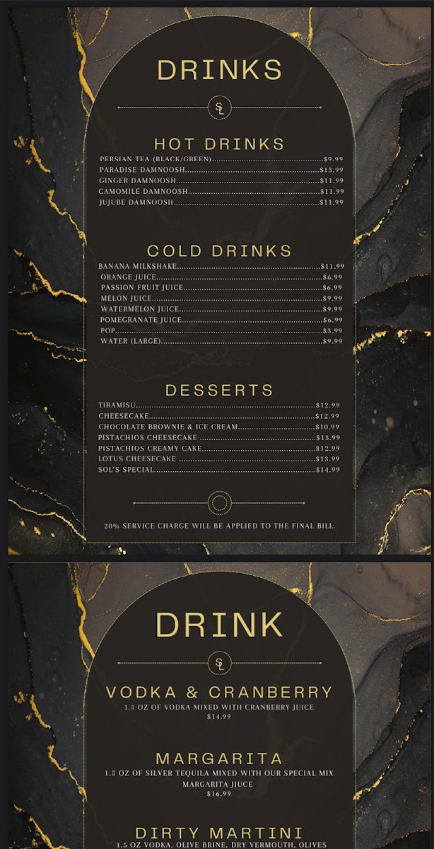 SOL Cafe & Lounge Photo Menu 5