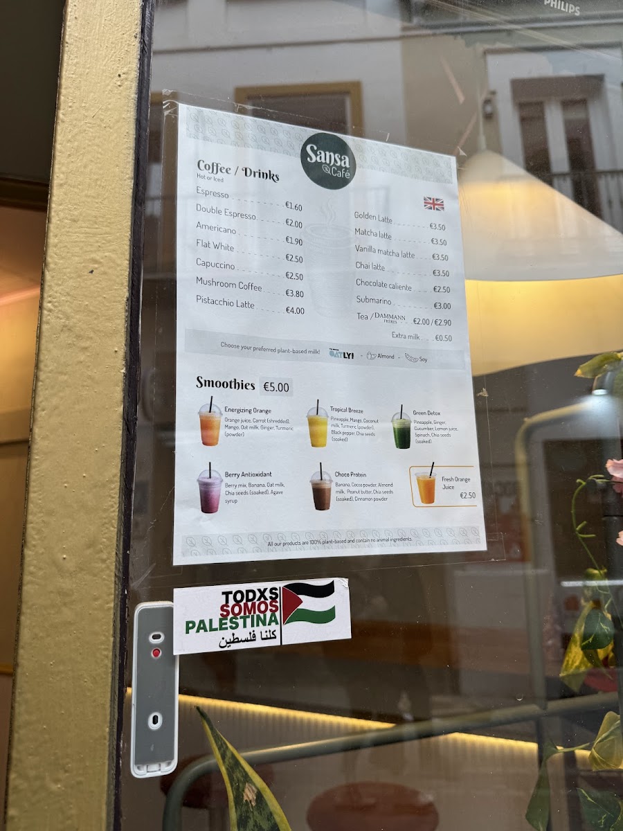 Sansa Café Photo Menu 2