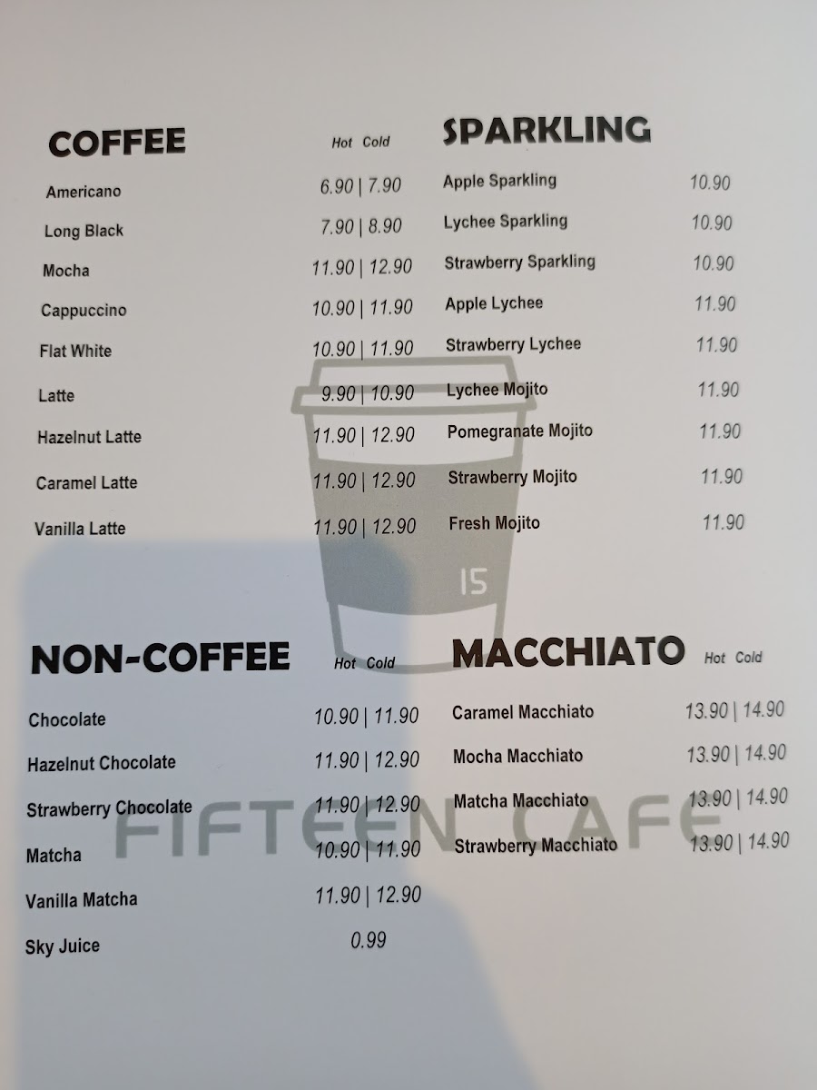 Fifteen Cafe Photo Menu 6
