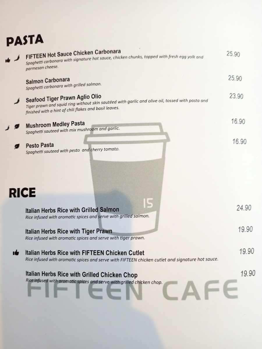 Fifteen Cafe Photo Menu 8