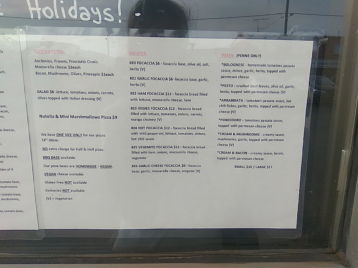 Luisun Pizzeria Take Away Photo Menu 2