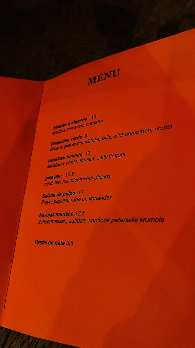 Skatecafe Photo Menu 1