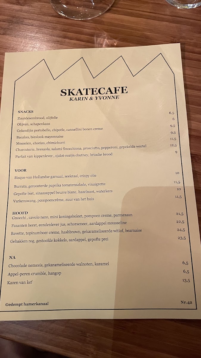 Skatecafe Photo Menu 3