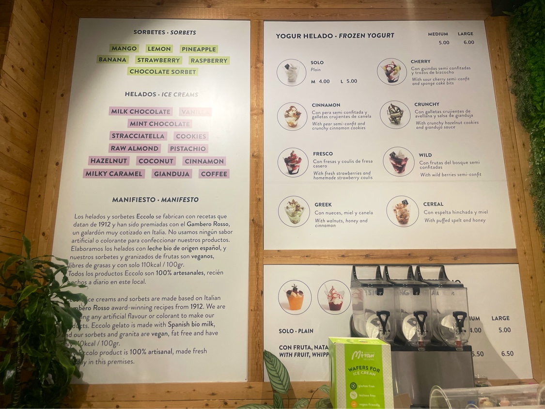Eccolo Gelato Photo Menu 2