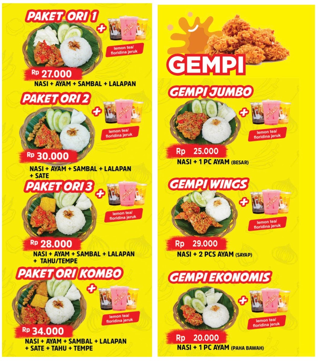 Ayam Gepuk Pak Gembus Kedungmundu Photo Menu 2