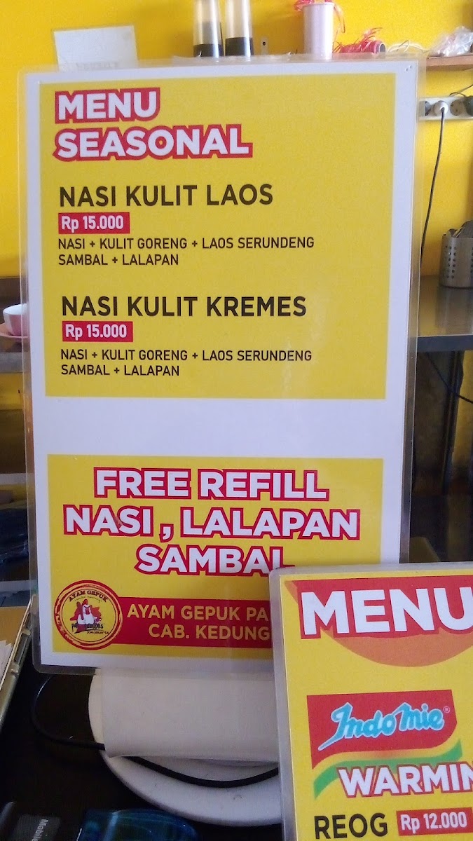 Ayam Gepuk Pak Gembus Kedungmundu Photo Menu 9