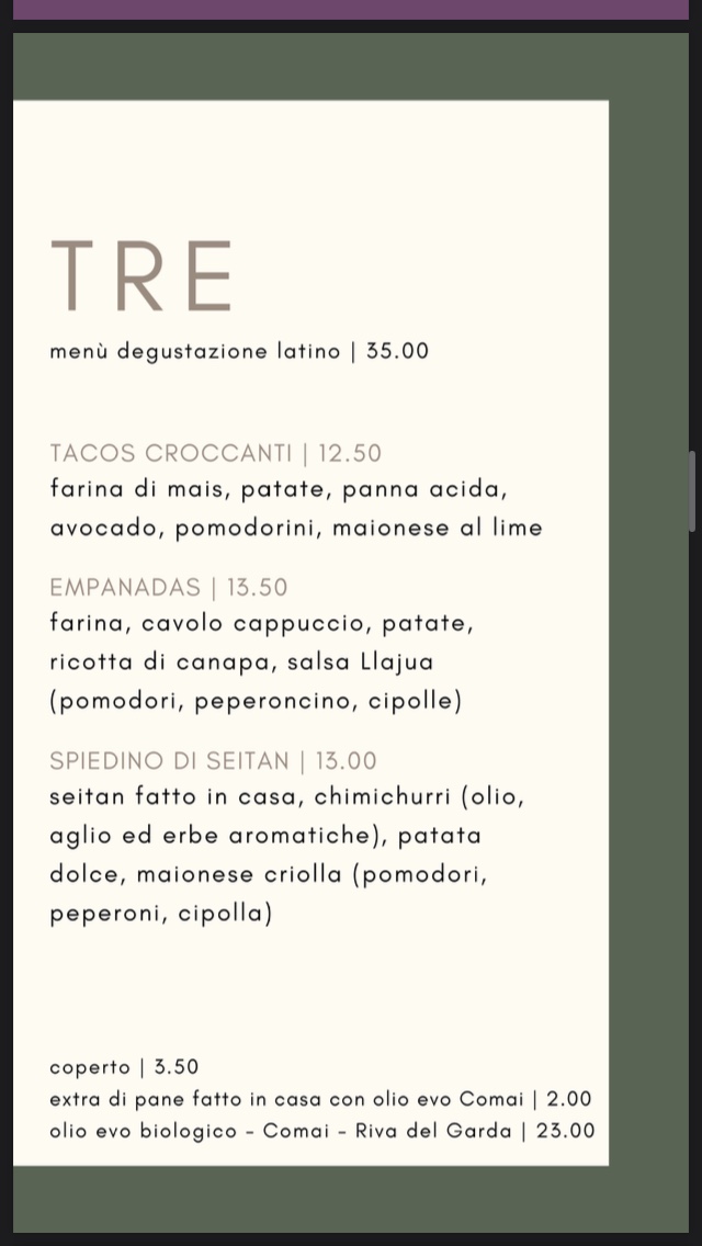 Officina Verde - Cucina Vegetale Photo Menu 3
