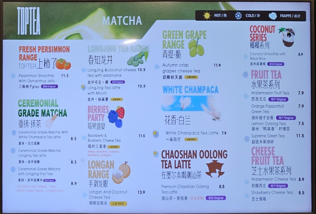Top Tea Photo Menu 4