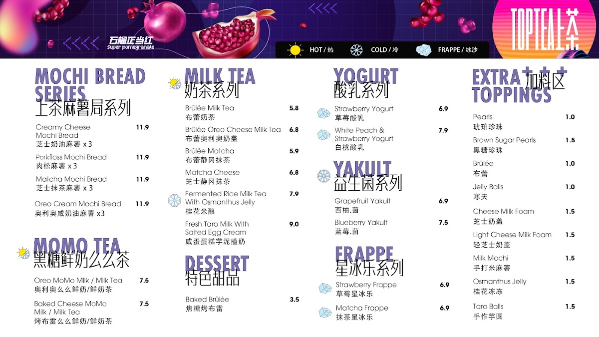 Top Tea Photo Menu 9