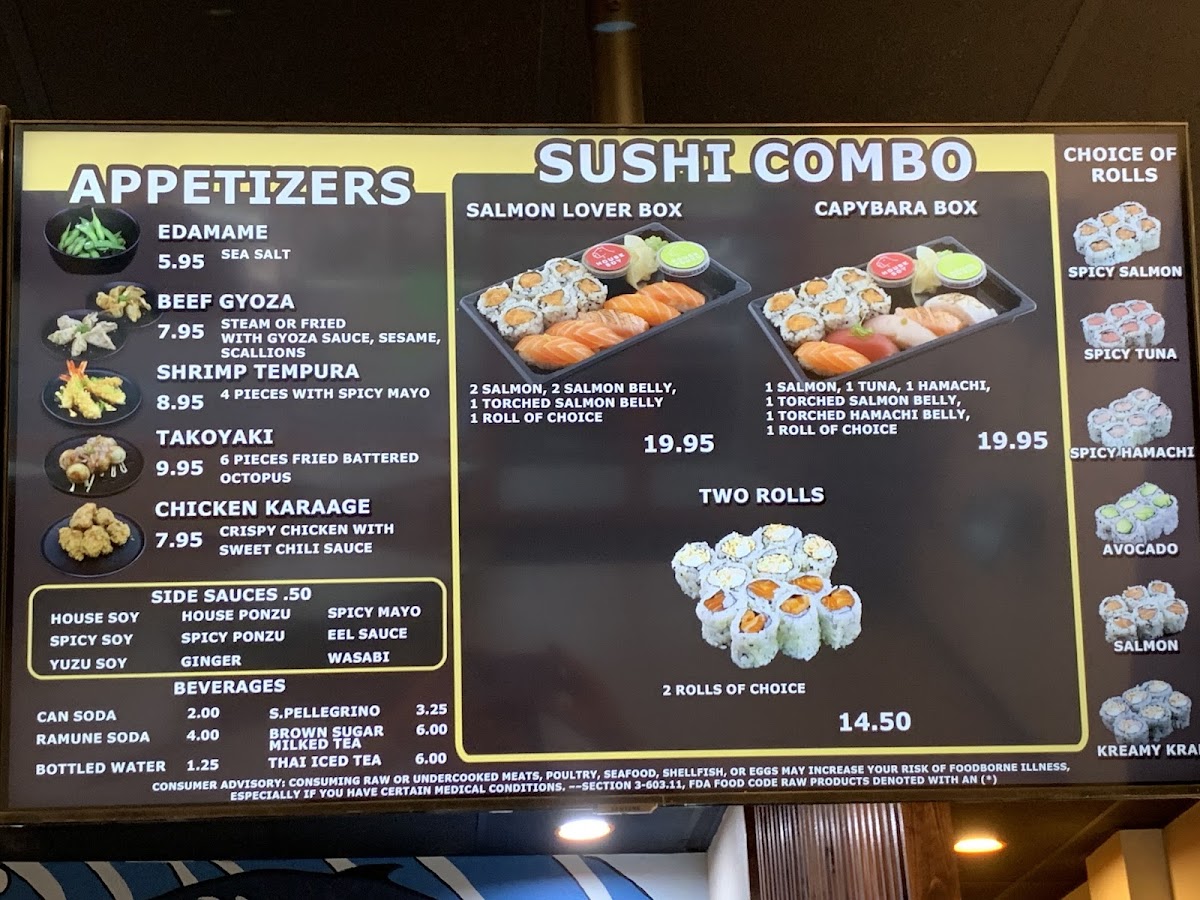 Capybara Ramen & Sushi Photo Menu 5
