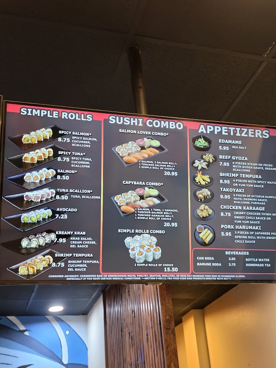 Capybara Ramen & Sushi Photo Menu 8