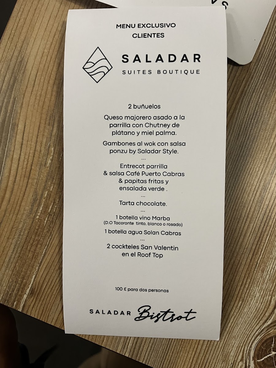Saladar Bistrot Restaurant Photo Menu 10