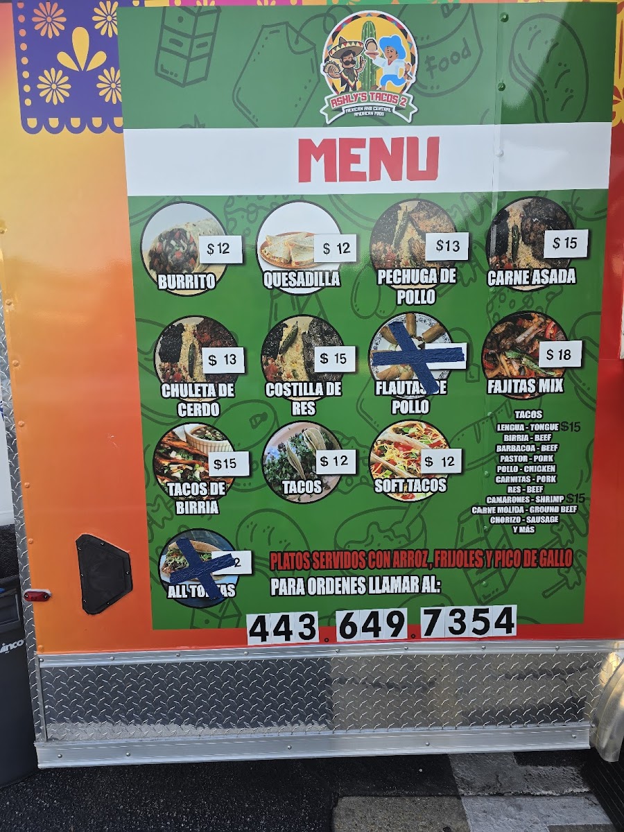 Ashley's Tacos 2 Photo Menu 2
