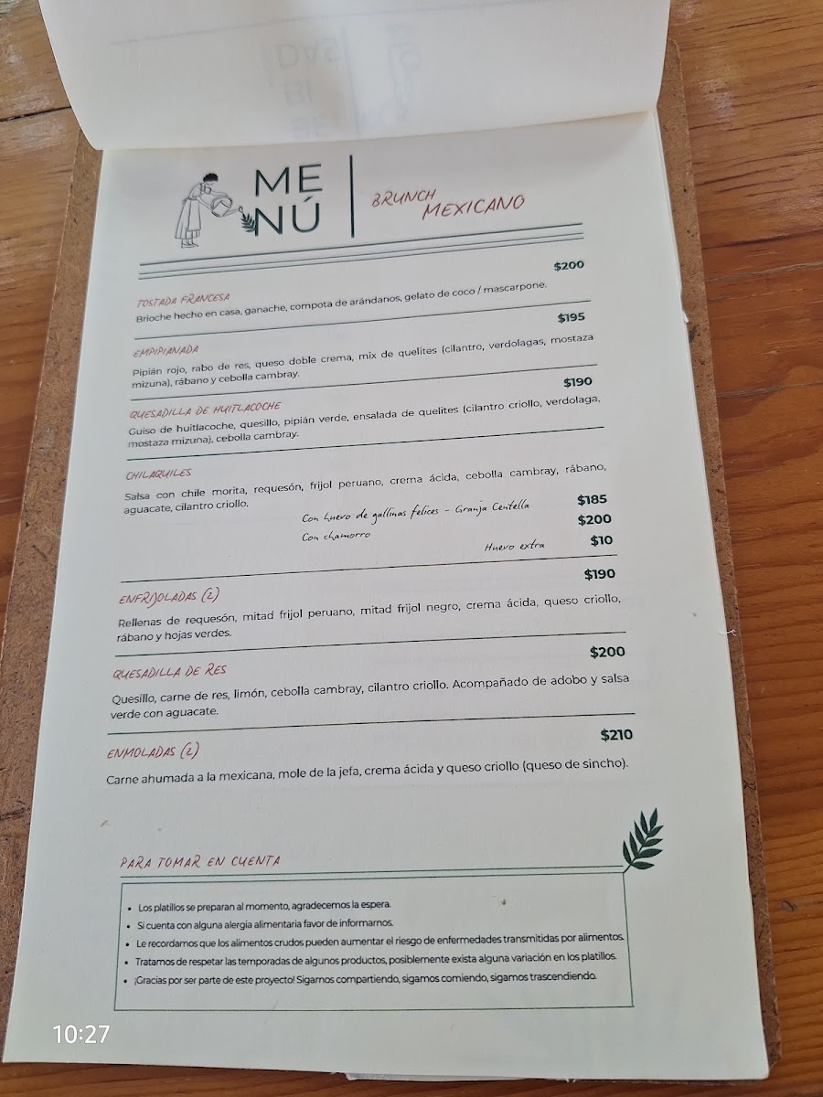 LU|ME Cocina Photo Menu 1