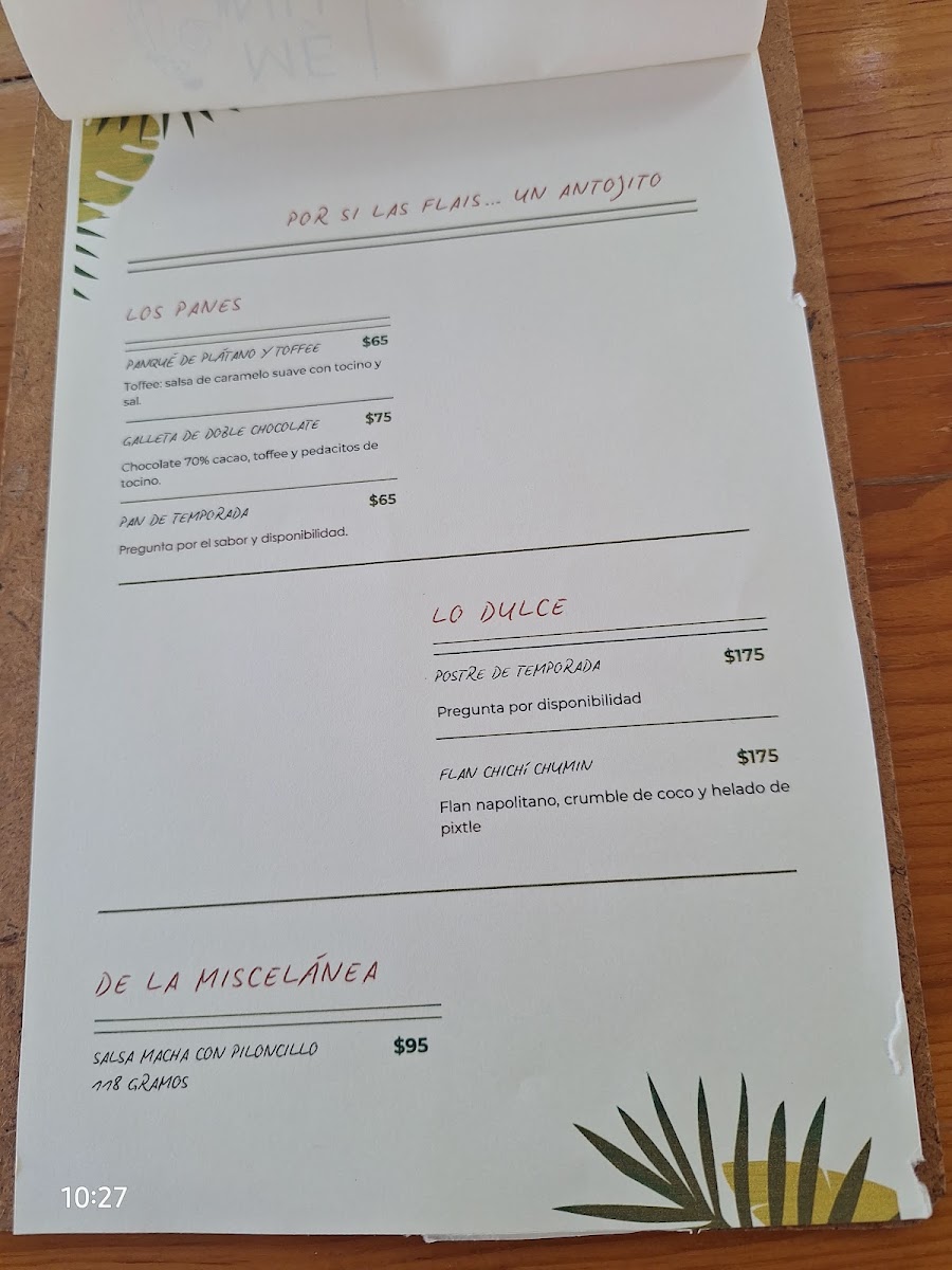 LU|ME Cocina Photo Menu 3