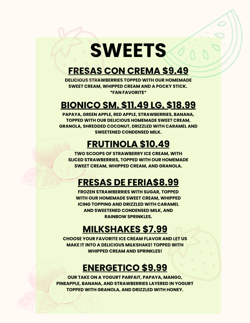 Antojitos Wilmington Photo Menu 2