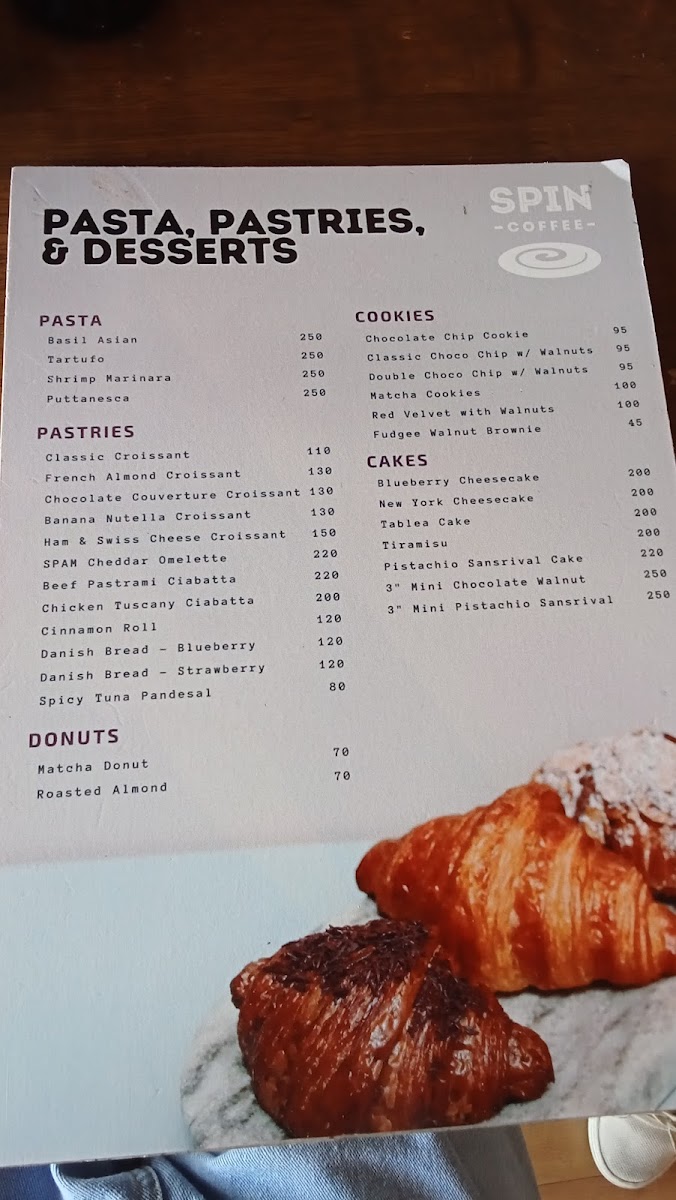 SPIN Coffee Kalayaan Photo Menu 1