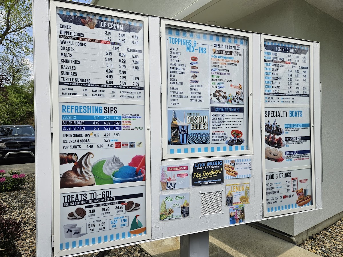 Zesto Ice Cream Angola Photo Menu 2