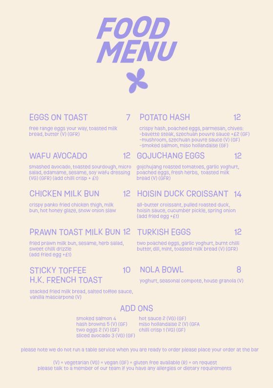 Lilac Eatery and Coffee House Photo Menu 1