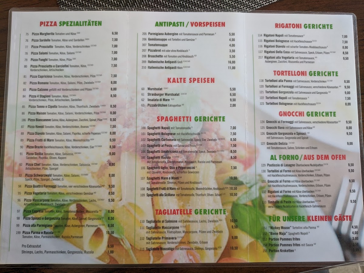 ETSV Pizzeria La Sicilia Photo Menu 2