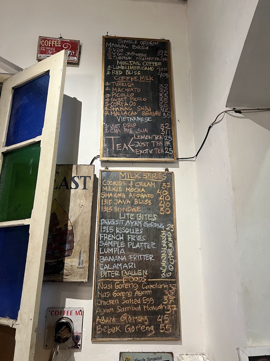 1915 Arts Koffie Huis Photo Menu 6