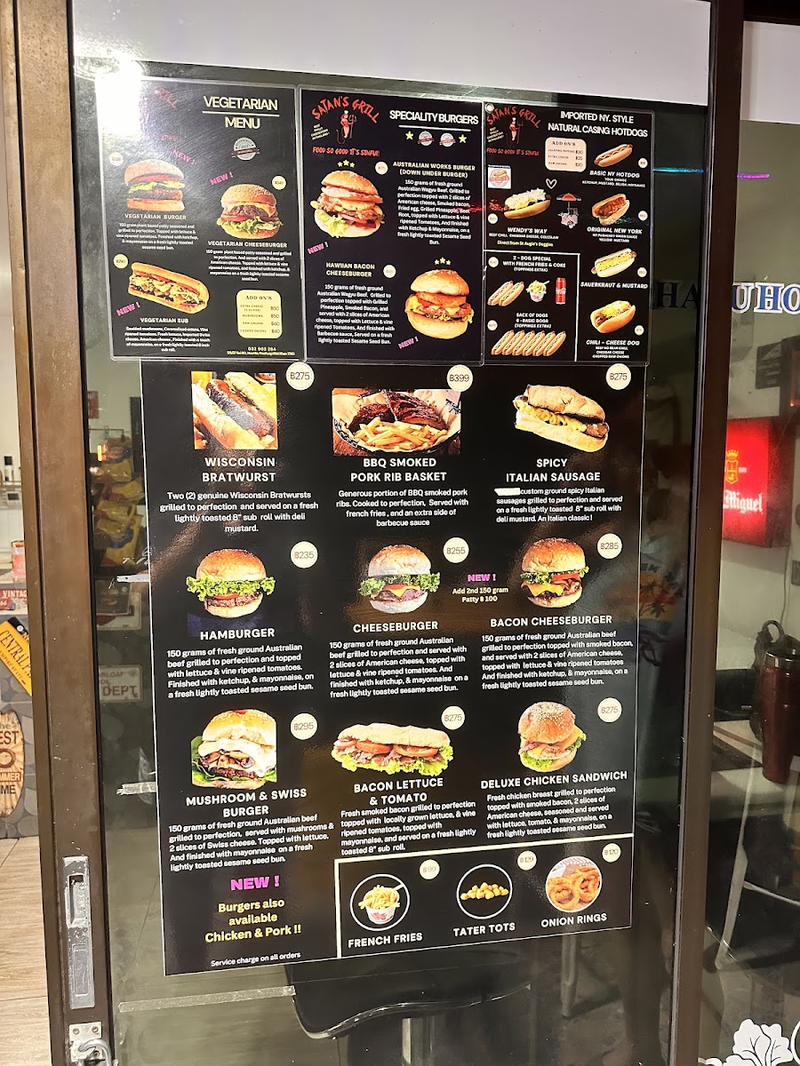Satan's Grill Photo Menu 6