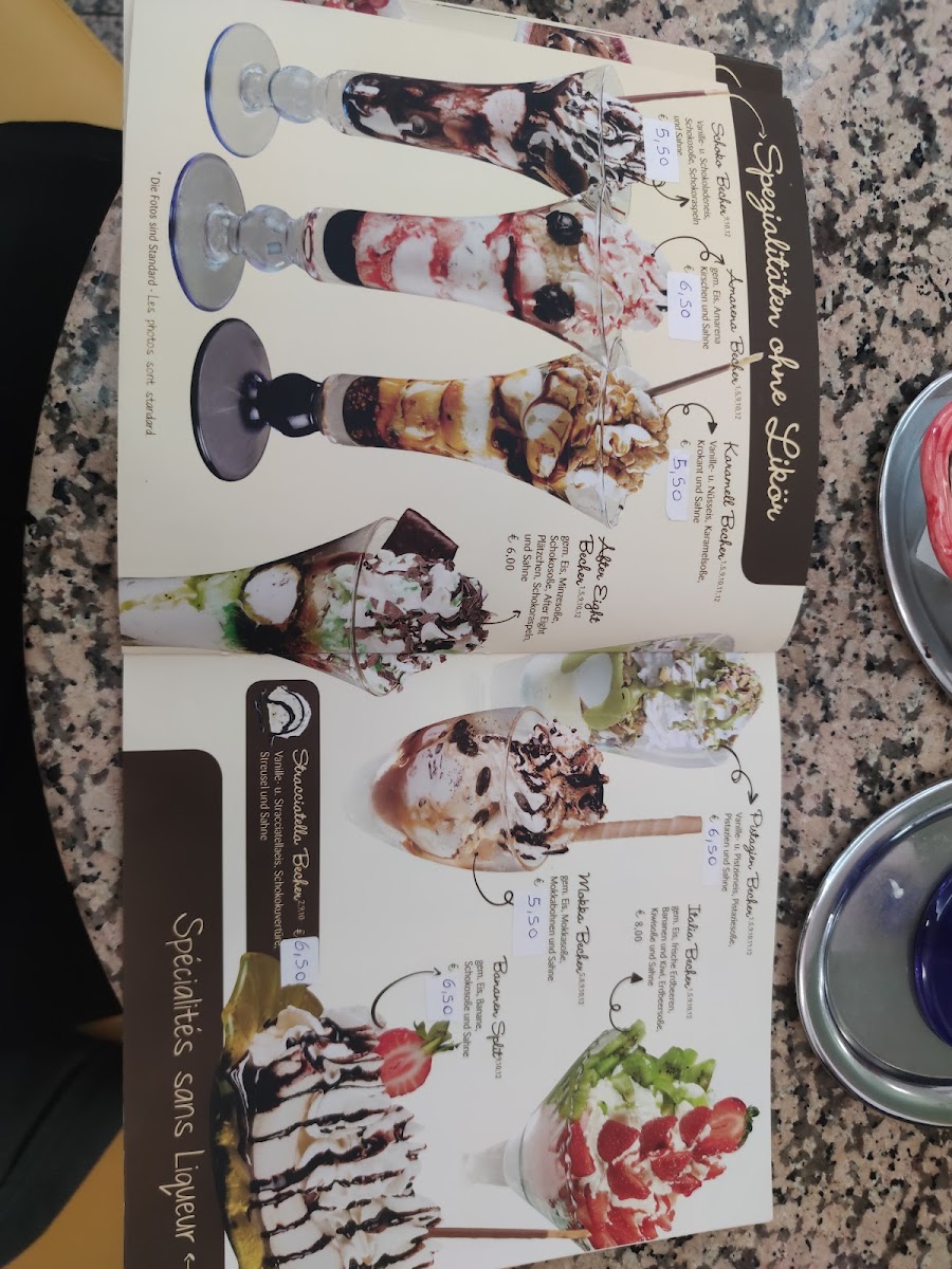 Eiscafé Dolomiti Großrosseln Photo Menu 3