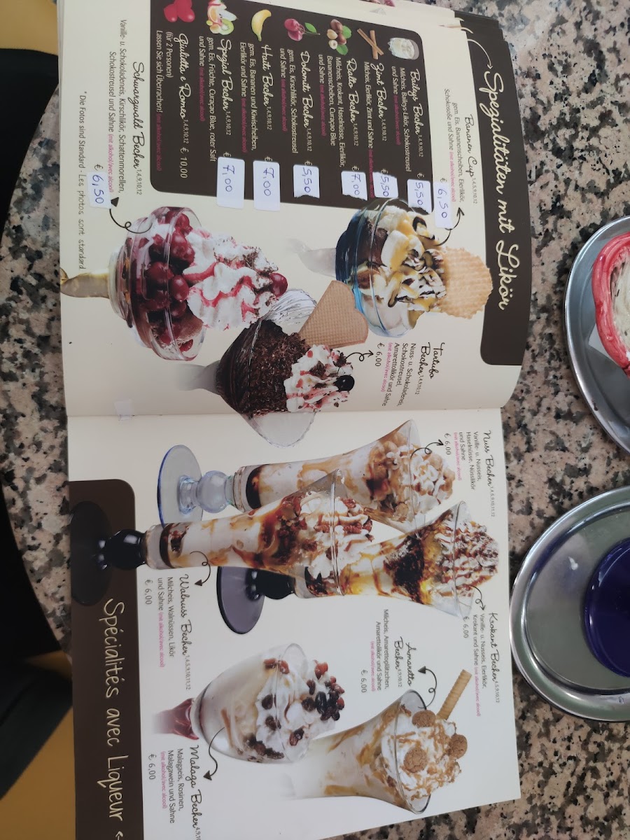 Eiscafé Dolomiti Großrosseln Photo Menu 8