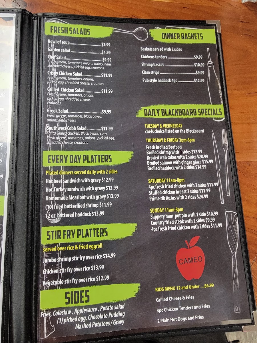 Cameo drive in Photo Menu 4