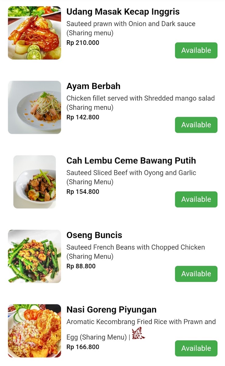 ABHAYAGIRI - Venue and Dining Photo Menu 9