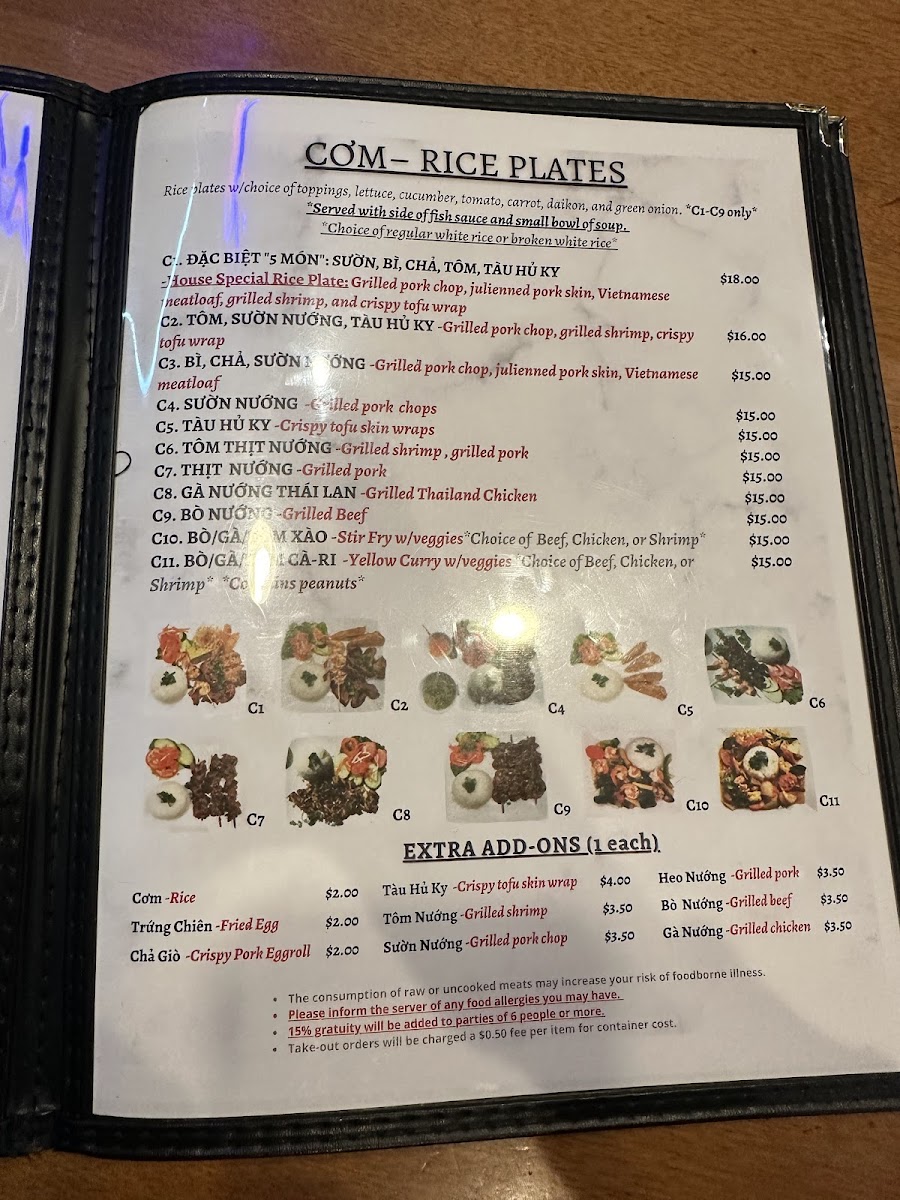 Bun and Pho House Photo Menu 10